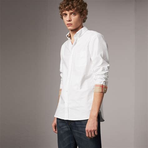 costo camicia burberry bianca|Camicie BURBERRY Uomo .